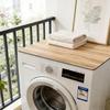 1 Pezzo Tappetino Copri Lavatrice Effetto Legno Chiaro, Assorbente Antiscivolo Asciugatura Rapida Protezione Piano Cucina Bucato Decorazione Casa