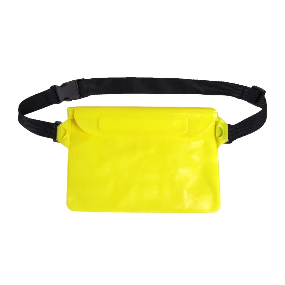 Transparent Waterproof Waist Bag Large Capacity 3 Layer Protection Swimming Bag With Waist Strap Multi-Layer Seal