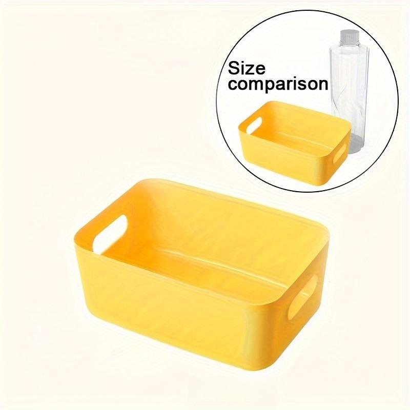 Ensemble de 1 boîte de rangement en plastique blanc - Conteneur carré de haute qualité, étanche et durable, design rectangulaire simple