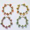 2026 NEW Sweet Colorful Beaded Plant Leaves Fruit Peach Cranberry Bracelet For Women Party Birthday Jewelry Gift