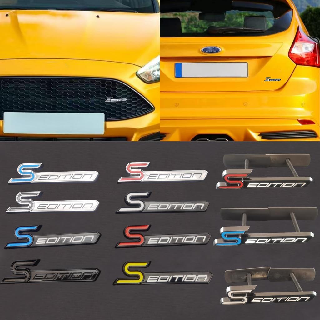 1Pc 3D Metal Logo Car Side Fender/Rear Trunk Emblem Badge Sticker, Car Front Grille Badge