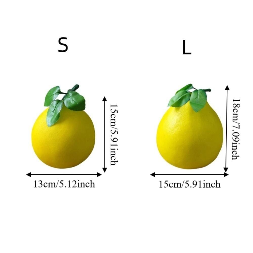 Foam Fake Grapefruit Lifelike Grapefruit Model Creative Artificial Fruit Pomelo Photo Teaching