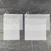 50pcs Transparent and Frosted Plastic Storage Bags with Zipper and Ring Pull for Gift Bags Makeup Stationery and Travel