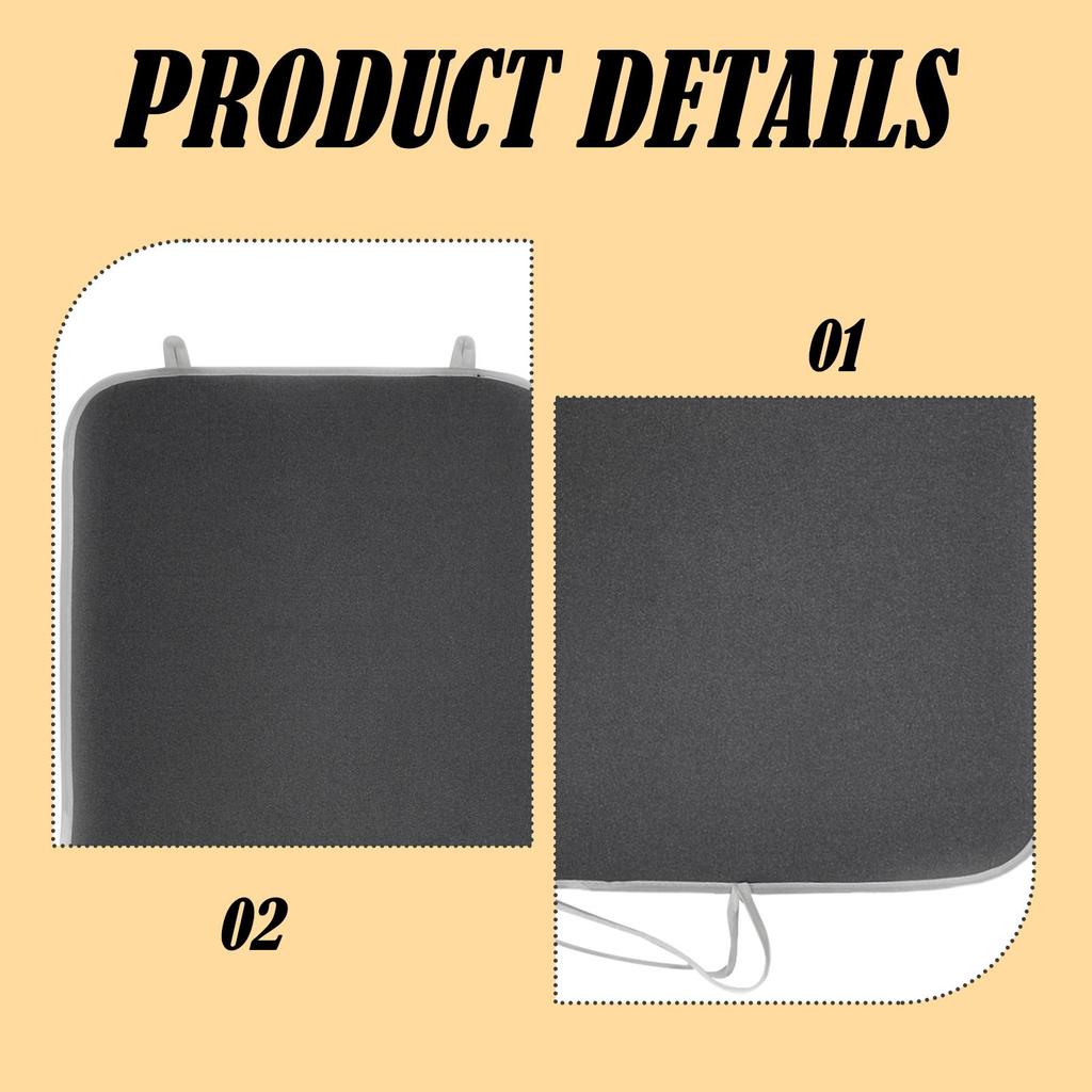 over Door Garment Steamer Mat Easy Storage Foldable for Travel RV Apartments Dark Gray