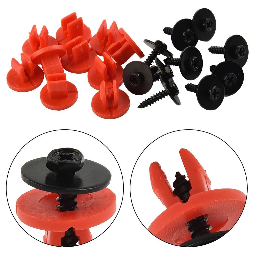 20Pcs Car Engine Undertray Cover Clips Screws for R Jaguar for Ford Focus Ii 04-11 C-max 03-10 for Mondeo Mk3 00-07 Volvo S40 V50 S60 XC70