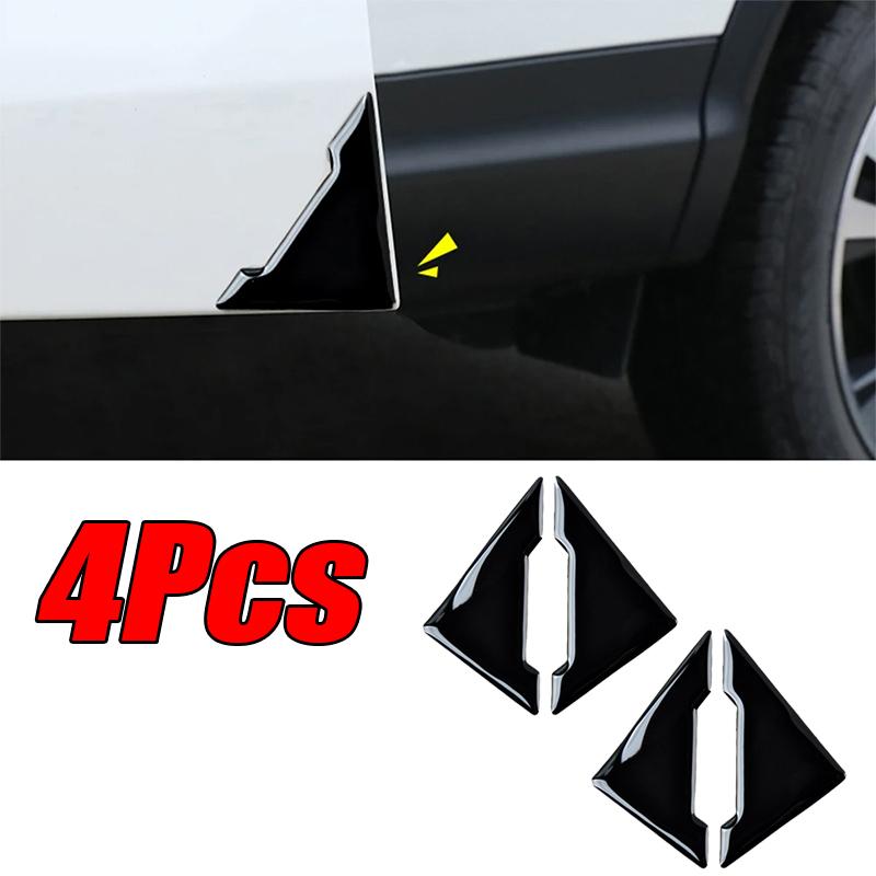 4Pcs Car Door Corner Protective Cover Door Scratch Protector Silicone Anti-collision Covers Door Corner Guard Auto Accessories