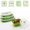 3/4Pcs Collapsible Food-grade Silicone Lunch Bento Box Portable BPA Free Food Storage Box Fruit Container
