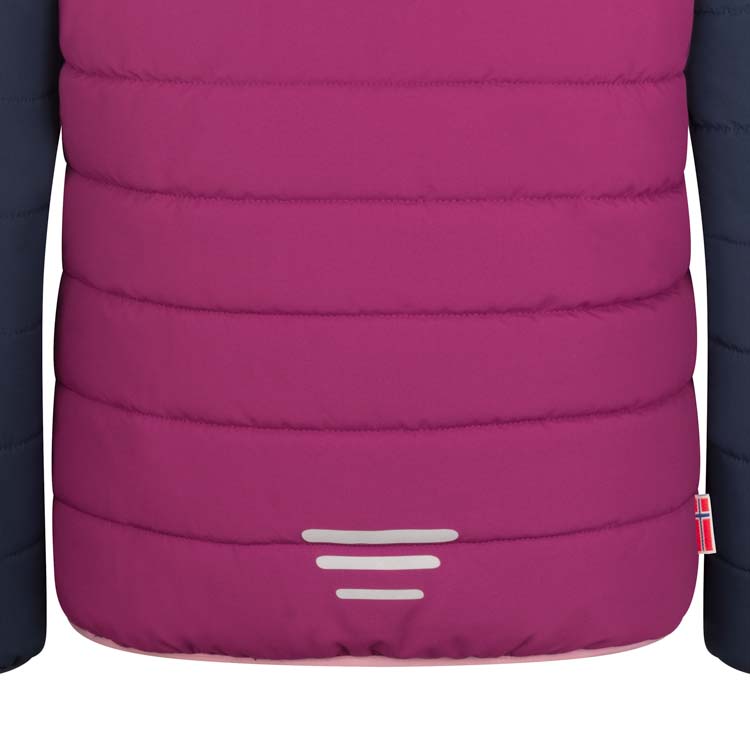 Kurtka ocieplana dziecięca Trollkids Kids Hafjell Snow Jacket PRO z kapturem woodoodporna różowa (514-182)