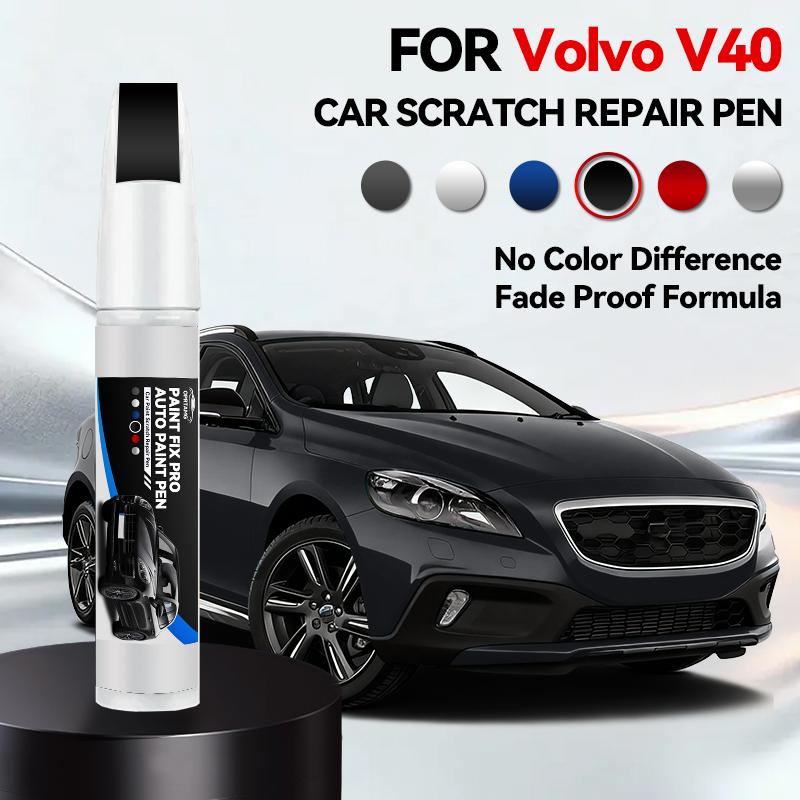 Für VOLVO V40 Autolack Reparaturstift Ausbesserungsstift Kratzerentferner DIY Auto Zubehör Braun 712 Blau 713 721 Bronze 708 Weiß 707