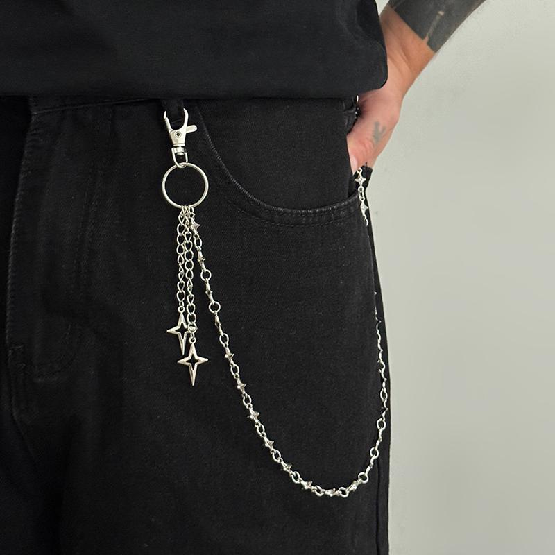 Hiphop Goth Kreativer Anhänger Schlüsselanhänger Hüftgürtel Männer Frauen Vintage Hose Hipster Jeans Kette Schmuck