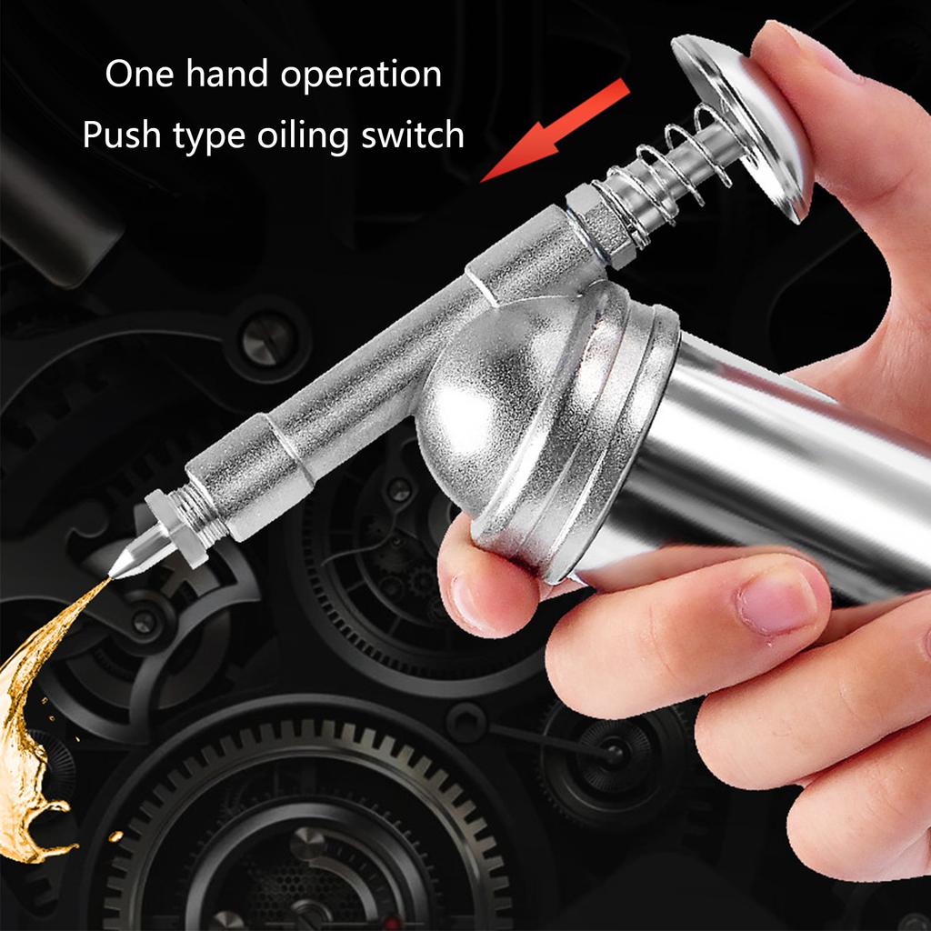 Manual High Pressure Oiler Airbrush Gun Bicycle 80CC Grease Gun Pump Hose Grease Spray Gun For Road Bike MTB Repair Tool