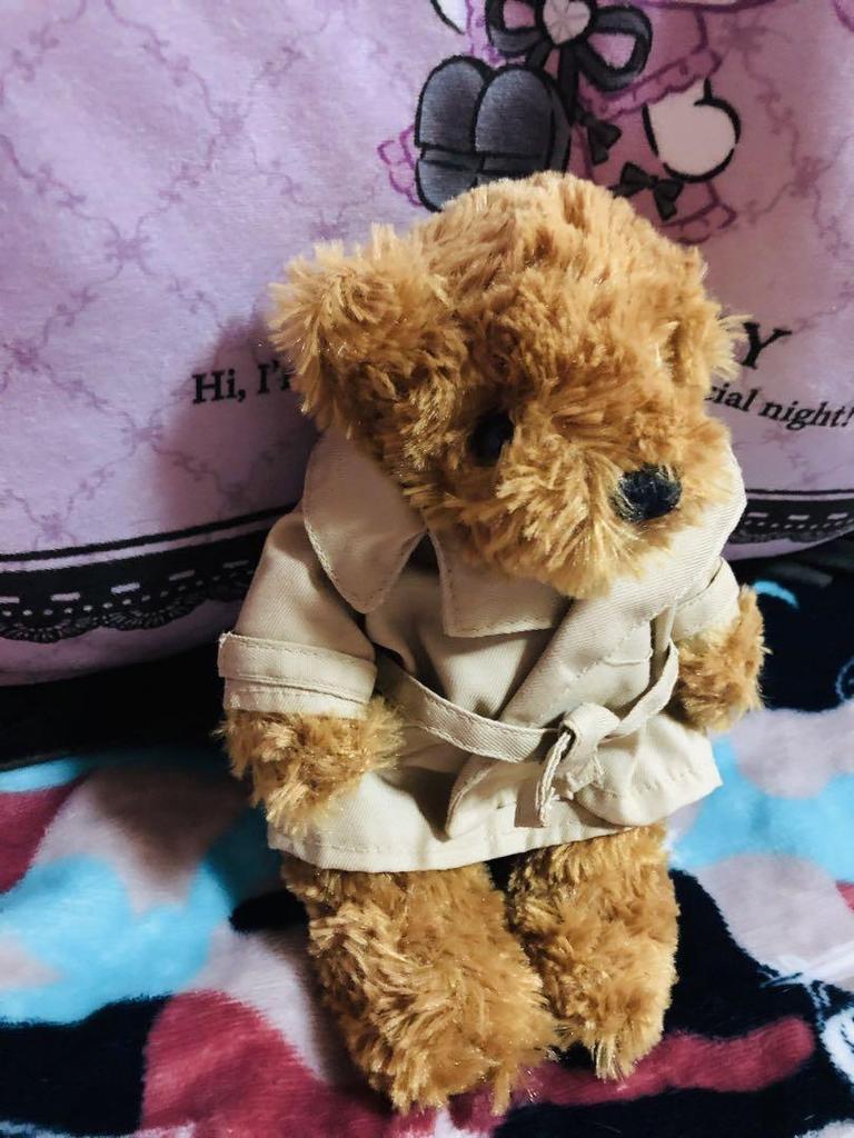[USED] Comme Ca Ism Trench Coat Teddy Bear