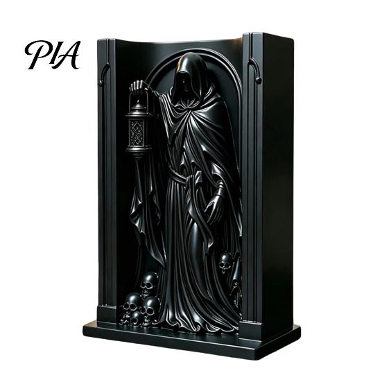 Pointed Arch Shelf Gothic Wall Shelf, Vintage Floating for Bedroom And Living Room, Matte Black Home Decor Decorative Wall-Mounted Display Rack