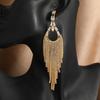 Elegant European & American Long Tassel Rhinestone Zircon Earrings