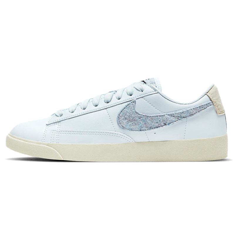 Nike Blazer Low Se Recycled Wool Pack Light Armory Blue Women's Sneakers Skateboard Shoes  DA4934-400