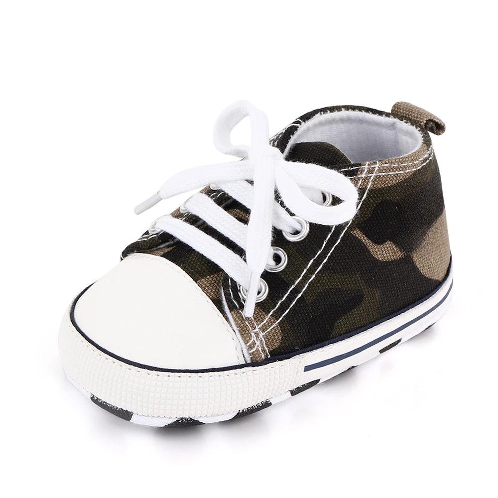 Sneakers classiche in tela per bambini Stampa per neonati Star Sports Neonati maschi Scarpe per primi camminatori Scarpe da bambino antiscivolo per neonati