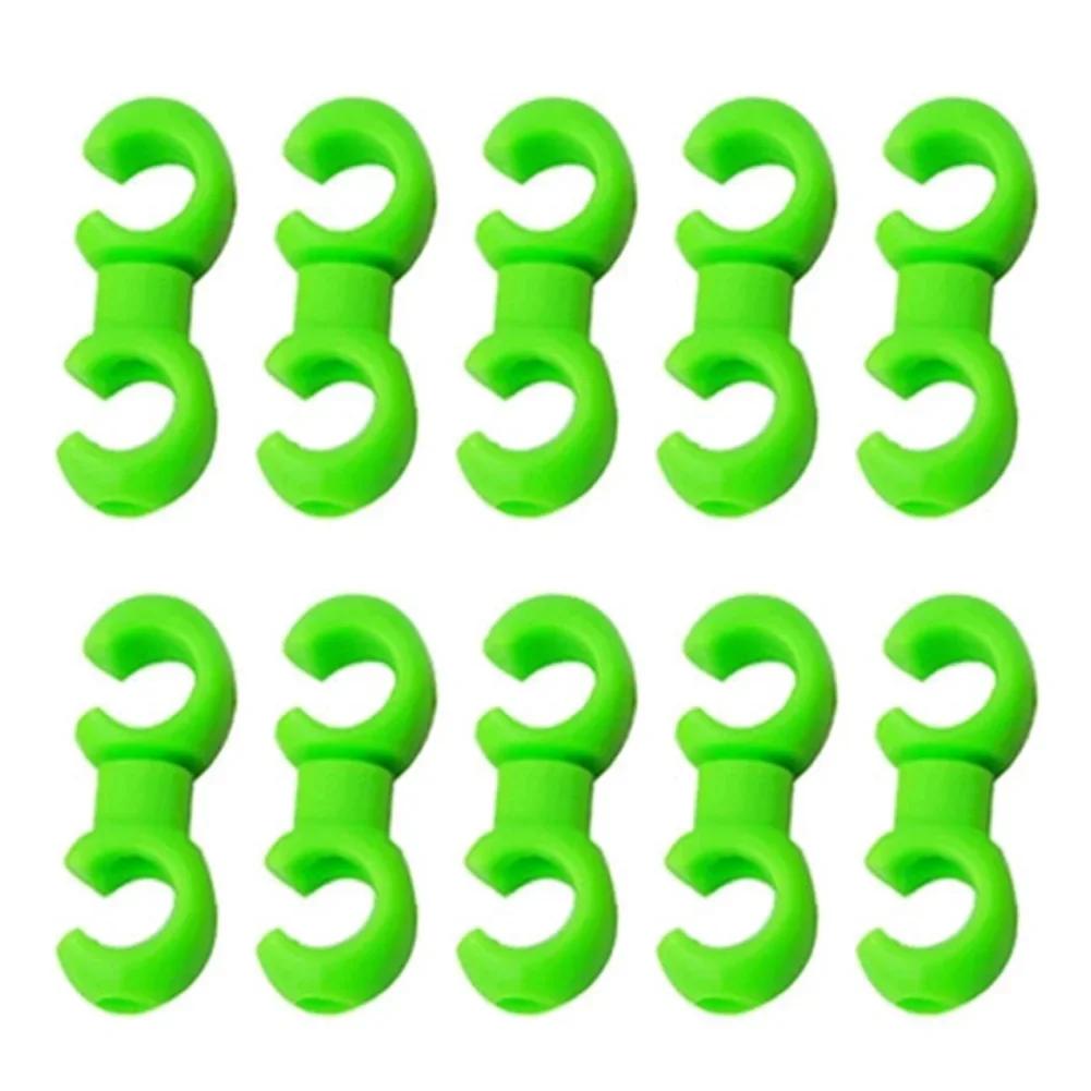 40/10pcs Rotatable S-Style Bike Brake Cable Clips, Durable MTB Hose Guide Hooks for Bicycle Cycling