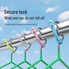 Newcomer 0.7: Windproof Anti-slip Clothes Drying Hanger & Fixing Buckle