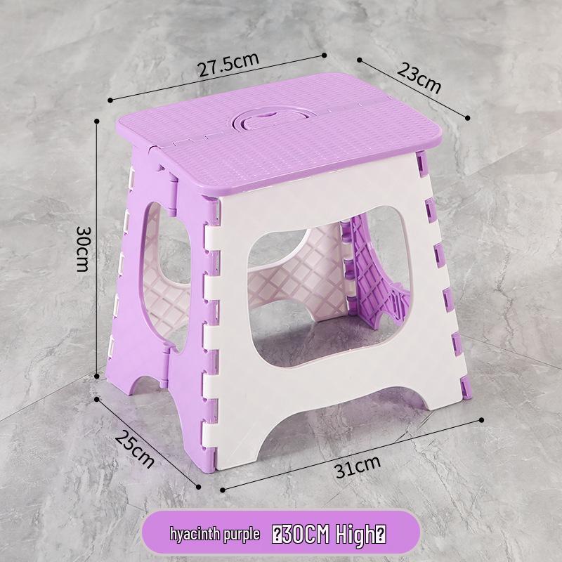 Foldable Thickened Multi-Use Stool: Fishing, Outdoor, Dining, Plastic/High/Low