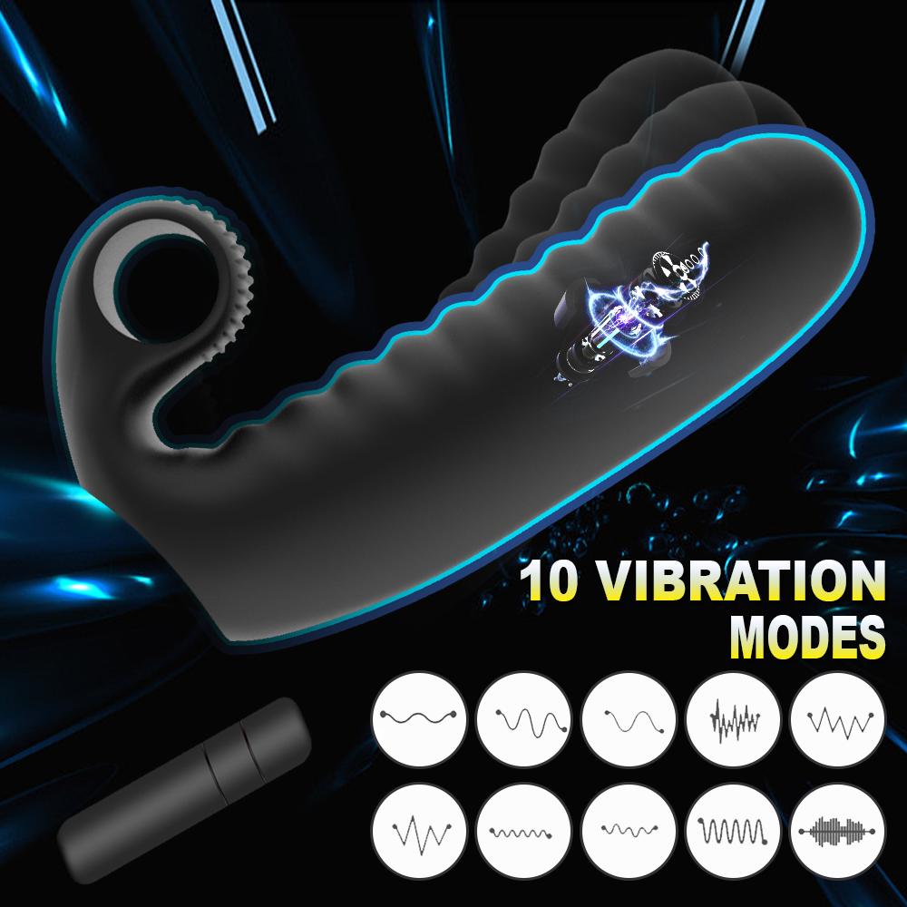 Silicone Vibrating Finger Sleeve Vibrator G Spot Clit Stimulate Orgasm Massage Female Masturbator Sex Toys For Women And Couples