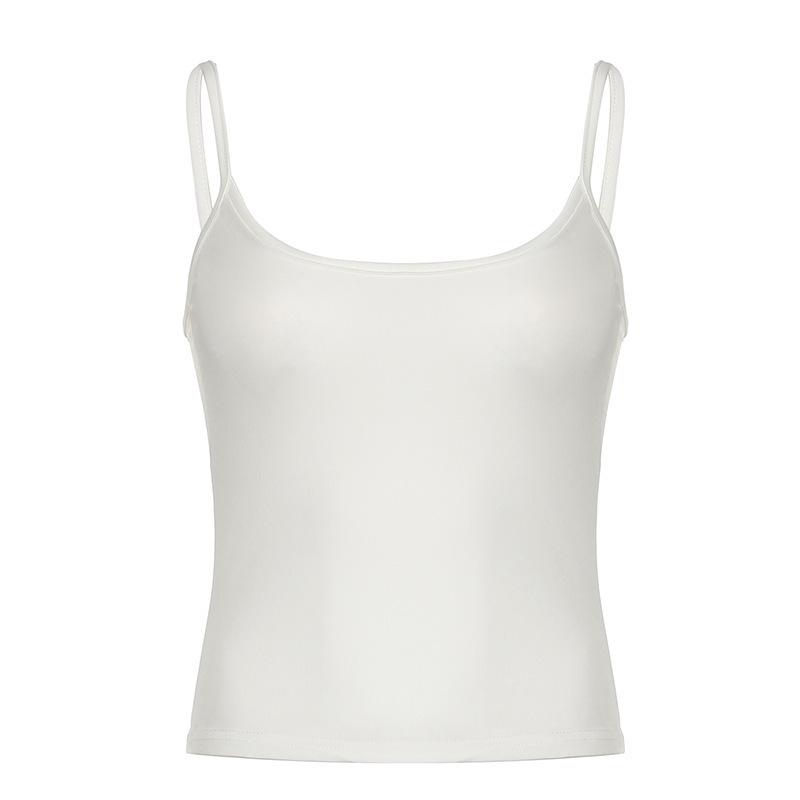 European & American Sexy Backless Solid Camisole – Slim Fit Women's Sports Vest