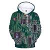 Electronic Chip Hoodie 3D Print Men Women Funny Hoodies Oversized Hoody Pullover Hip Hop Hooded Sweatshirts Kids Tops Clothing