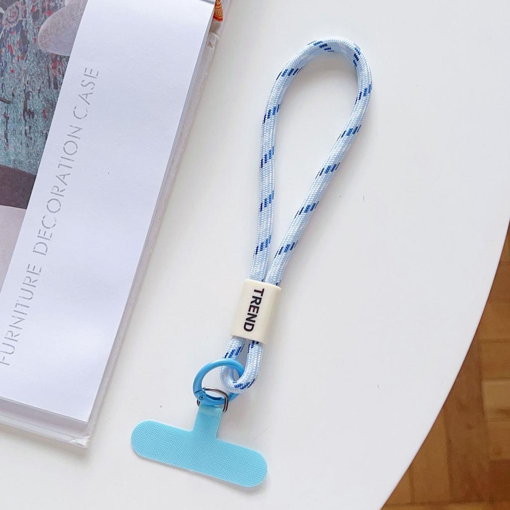 Adjustable Phone Wrist Strap Chain Fashion Simple Candy Color Mobile Phone Lanyard Universal Anti-lost Keychain Cellphone Strap