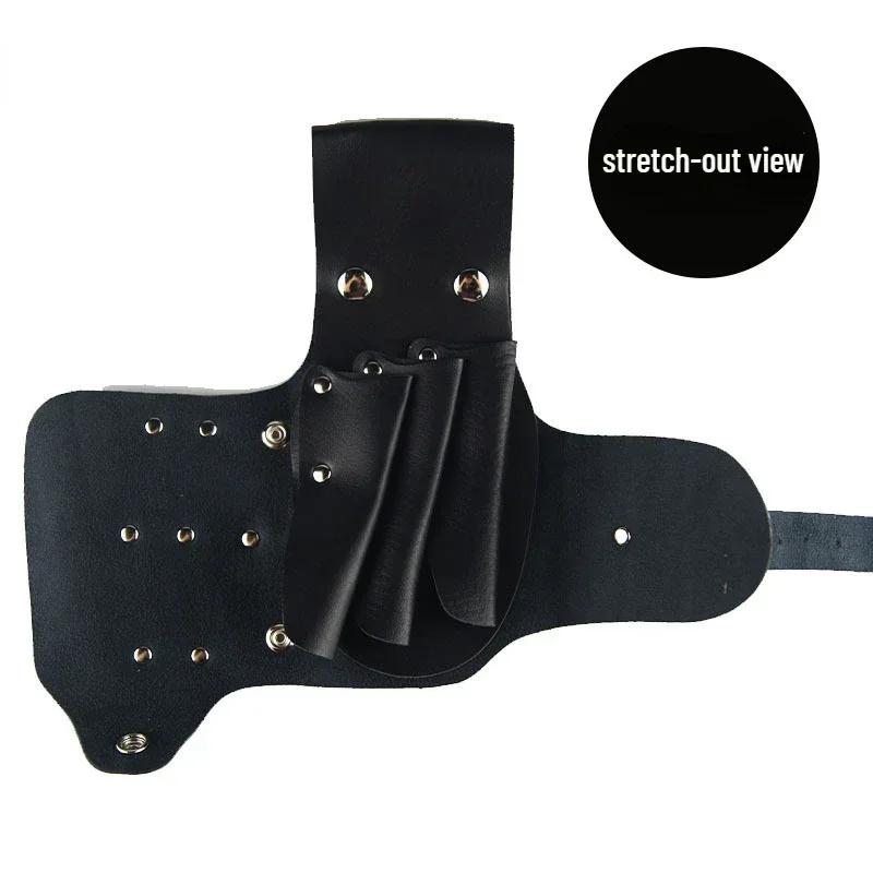 NEW Barber Hair Scissor Bag Clips Comb Holder Hairdressing Barber Holster Bags Holder Tool Salon Waist Pack Belt PU Leather Bag
