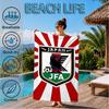 Japan Football Association Emblem Beach Towel, Quick-drying, Easy to Care for, Suitable for Both Fitness and Beach Vacations,Sports Essential
