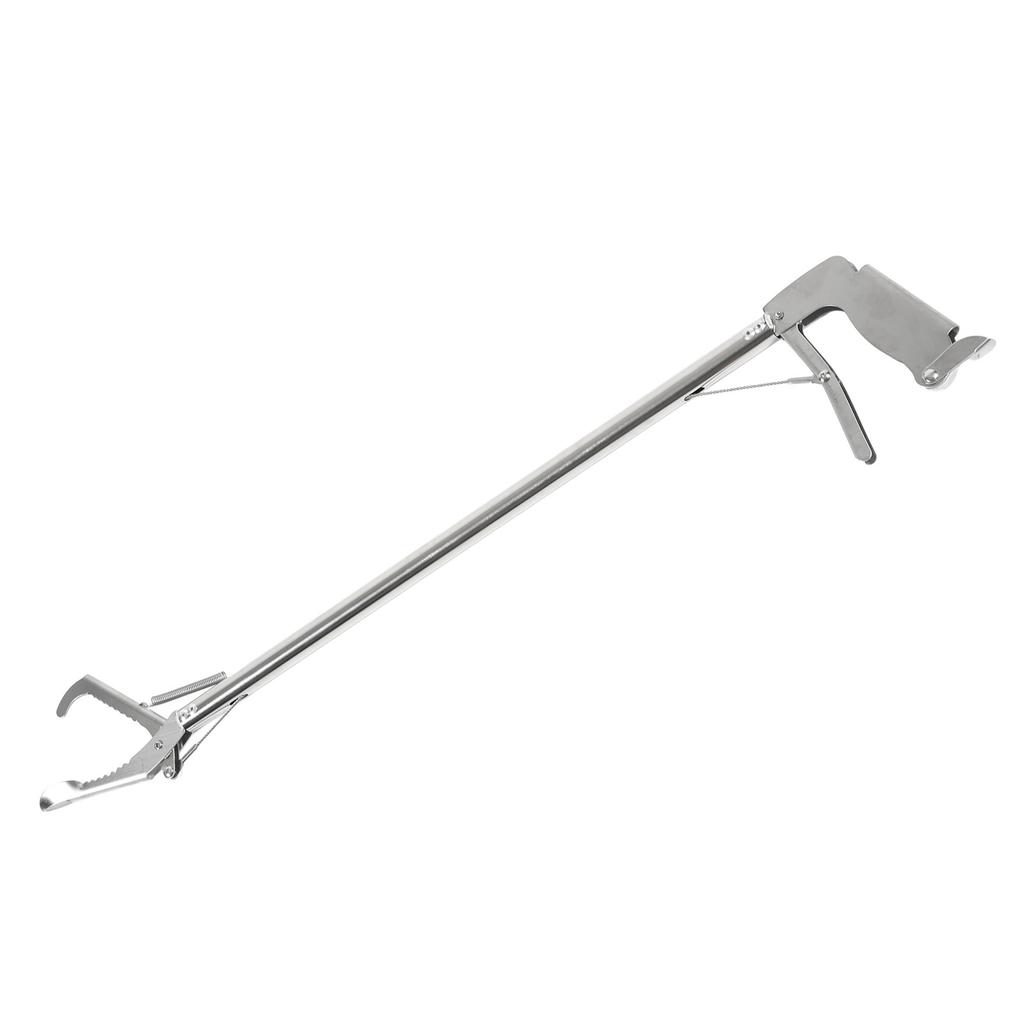 Stainless Steel Crab Tongs 30inch Portable Multifunctional Long Fish Tongs for Crab Seafood Octopus Bend Clip
