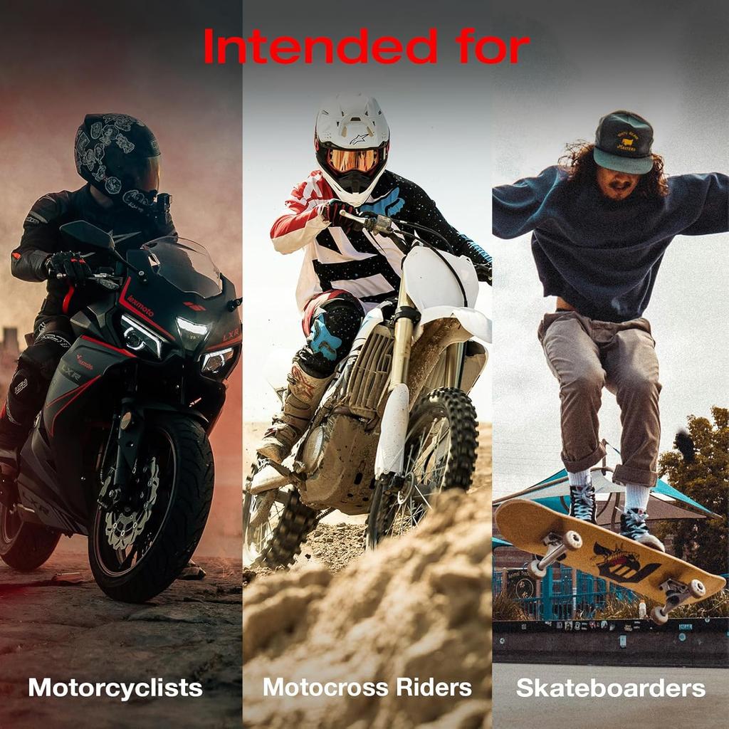 Scoyco 4Pcs Motorcycle Knee Shin Guards Black Adjustable Anti-Slip Knee Cap Pads Protector Armor For Motocross