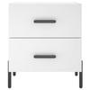Nightstand White 40 x 35 x 47.5 cm Particleboard