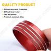 3x Red AC Radio Switch Decor Ring Knob Cover For 15-20 Dodge Challenger Charger