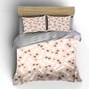 Dog Bones and Paw Prints Pattern Bedding Duvet Cover Set  (1*Duvet Cover 2*Pillowcases, without duvet insert)