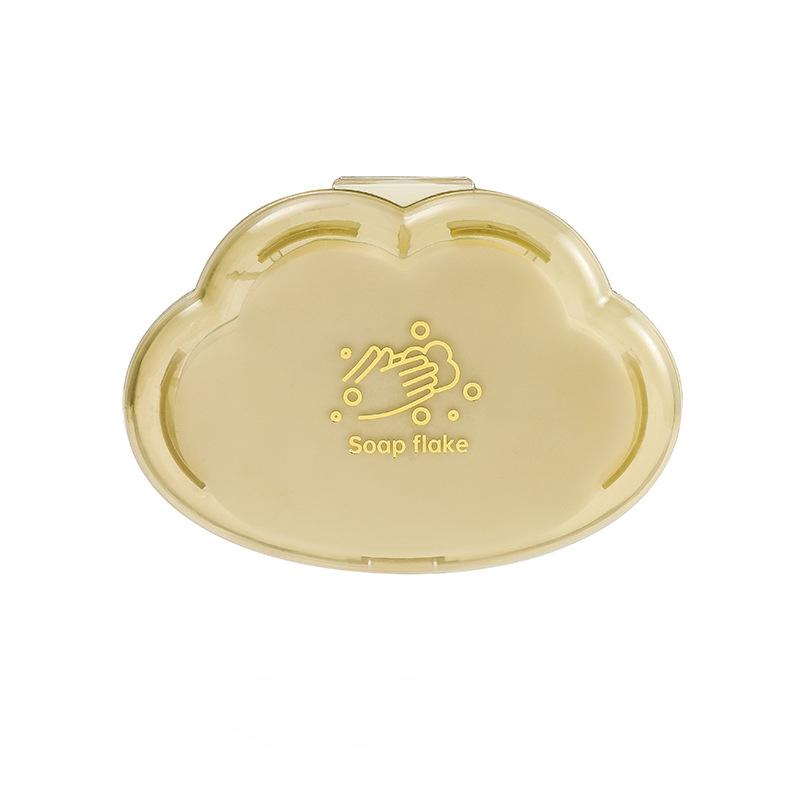 

Портативные мыльные листы Студенческий набор Облако Одноразовые детские листы для мытья рук Мыльная бумага Мини-мыльные листы жёлтый