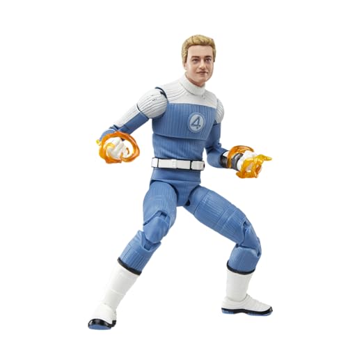 Marvel Legends Series Johnny Storm Fantastic Four: The First Steps Movie Collectible 6-Inch Action Figure Toy