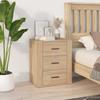 VidaXL Bedside Table Sonoma Oak 50x36x60 Cm Engineered Wood 816715