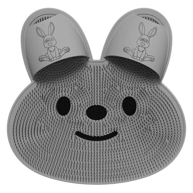 Almohadilla de masaje de silicona con forma de panda para baño, antideslizante, para frotar la espalda, instrumento divino para lavar los pies, piel muerta, almohadilla para el suelo de la ducha