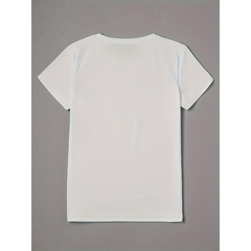 European Size Women's s Trip Graphic T-Shirt - 180gsm Heavyweight Polyester Round Neck Short Sleeve Top with Travel Bag