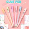 Candy Color Glue Pen Handbook Dispensing Pen Quick-drying Dot Gule Stick Diy High Viscosity Glue School Office Supplies