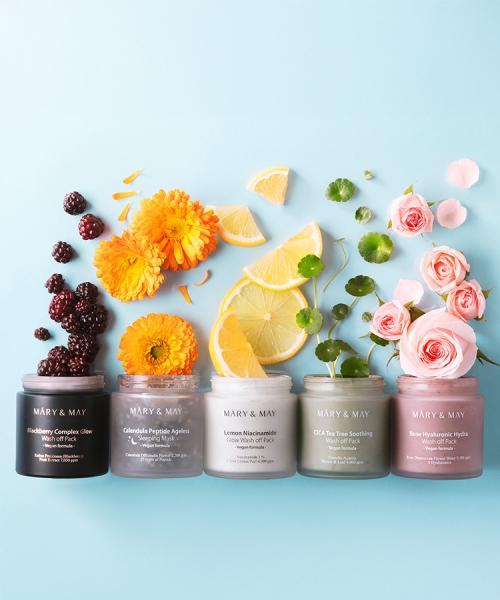 Mary&May Vegan Blackberry Complex Glow Wash-Off Pack 125g