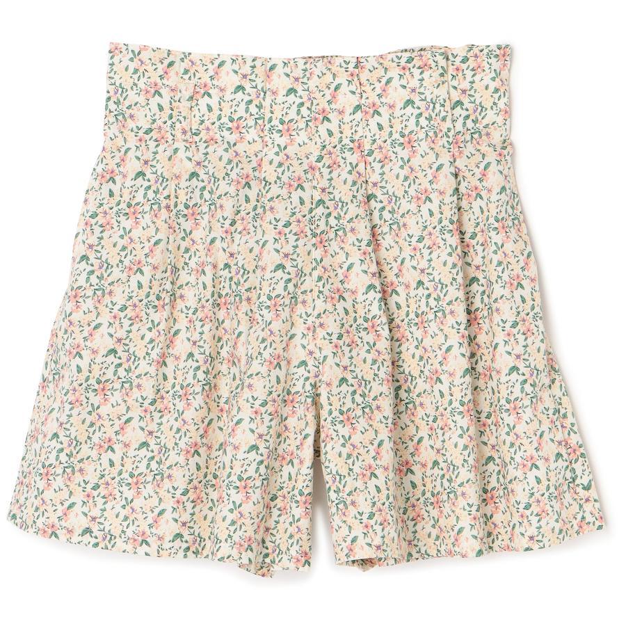 [Rope Picnic Kids] [KIDS] Flower print tuck culottes pants