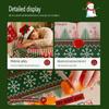 Christmas New Year Decor Round Tablecloth Waterproof Heat Resistant Washable Table Cover