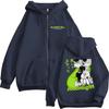 Anime The Guy She Was Interested in Wasn't A Guy At All Zipper Hoodies Men Women Harajuku Zip Up Hooded Sweatshirts Jackets Coat