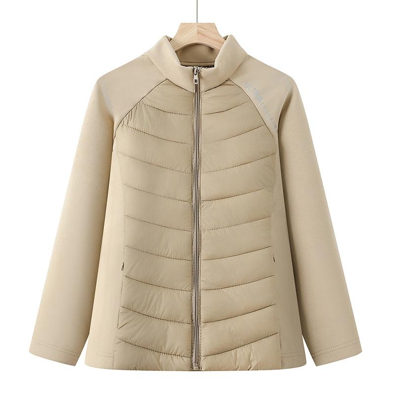 Women's clothing autumn and winter new warm splicing yoga jacket slim outdoor running sports cotton clothes