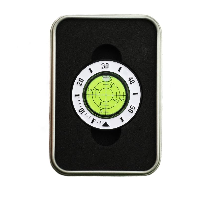 Golf Putt Green Reader with Iron Box Green Reading Tool Detachable Level Reading Golf Hat Clip Marker Golfer Gift