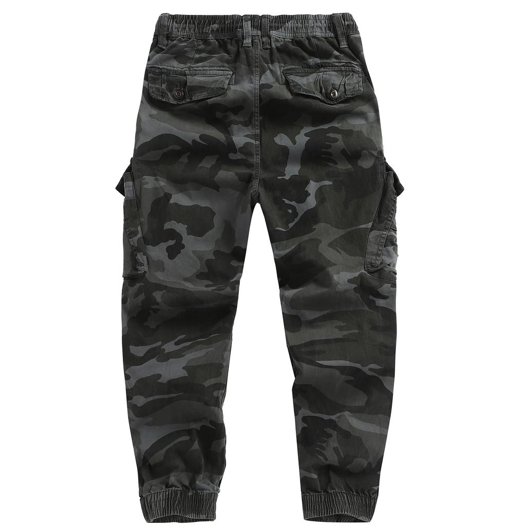 Camouflage Casual Cargo Pants Men Fashion Multi-Pockets Streetwear Loose Trousers Male Jogger Cotton Military Daily Pants