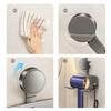 Carbon Steel & ABS Wall Mounted Blow Dryer Rack with Suction Cup for Hassle Frees Installation & Strong Load Bearing