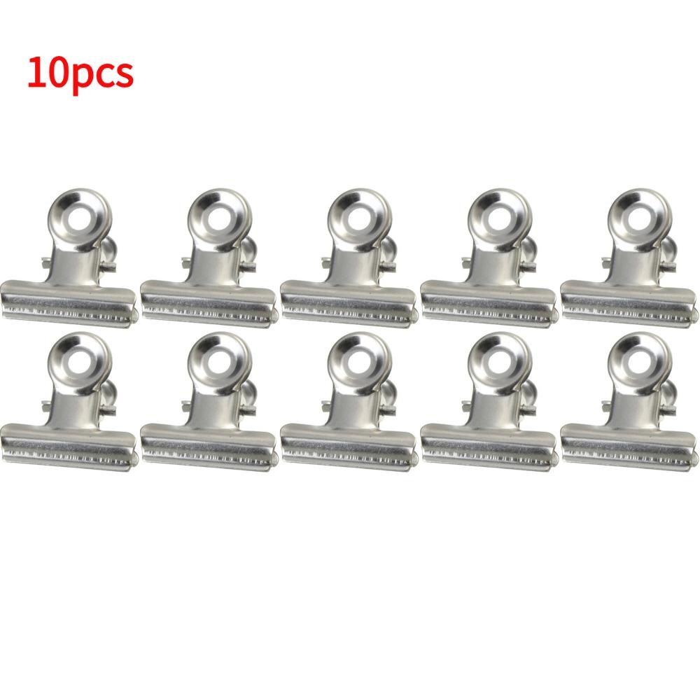 Stainless Steel Chip Bag Clips For Air Tight Seal Grip Food Sealing Clamp Clip  Binder Paper Photo File Stationary Binder Clip