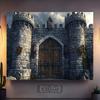 Renaissance Faire Castle Backdrop - Medieval Fortress Door Photo Prop